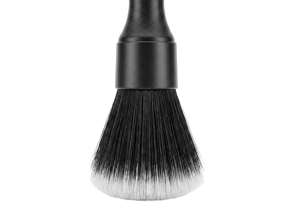 Close-up of the very soft brush bristles