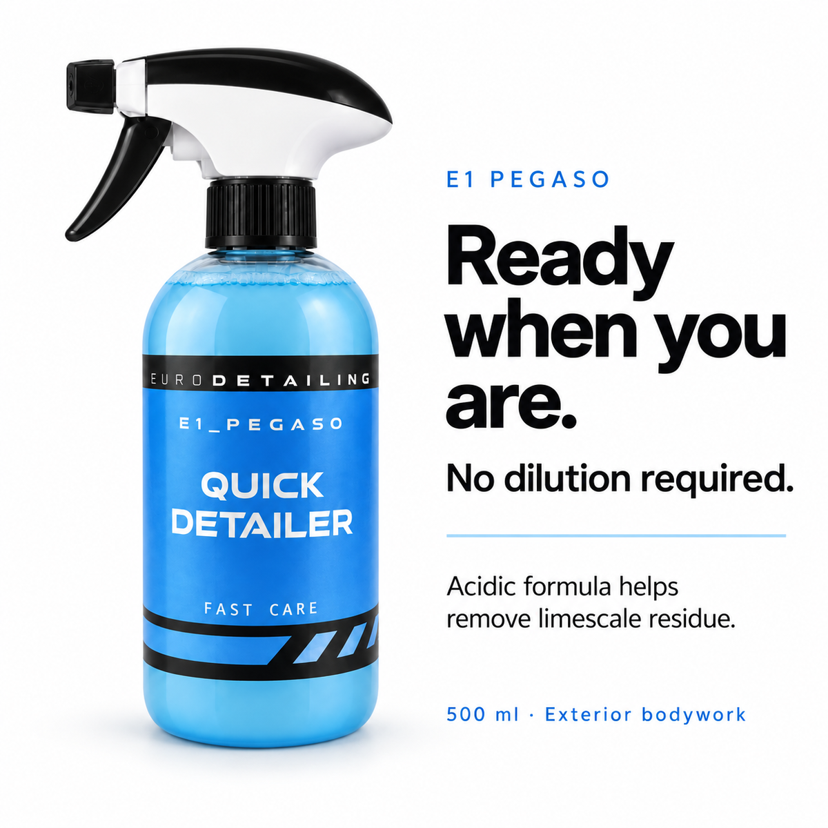 Eurodetailing E1 Pegaso Quick Detailer - Gloss & Paint Care