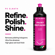 P5 Elnath finishing polish benefits: hologram removal, ultra-fine abrasives and a wet-look finish.