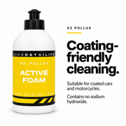 S2 Pollux Active Foam for coated cars and motorcycles, without sodium hydroxide.