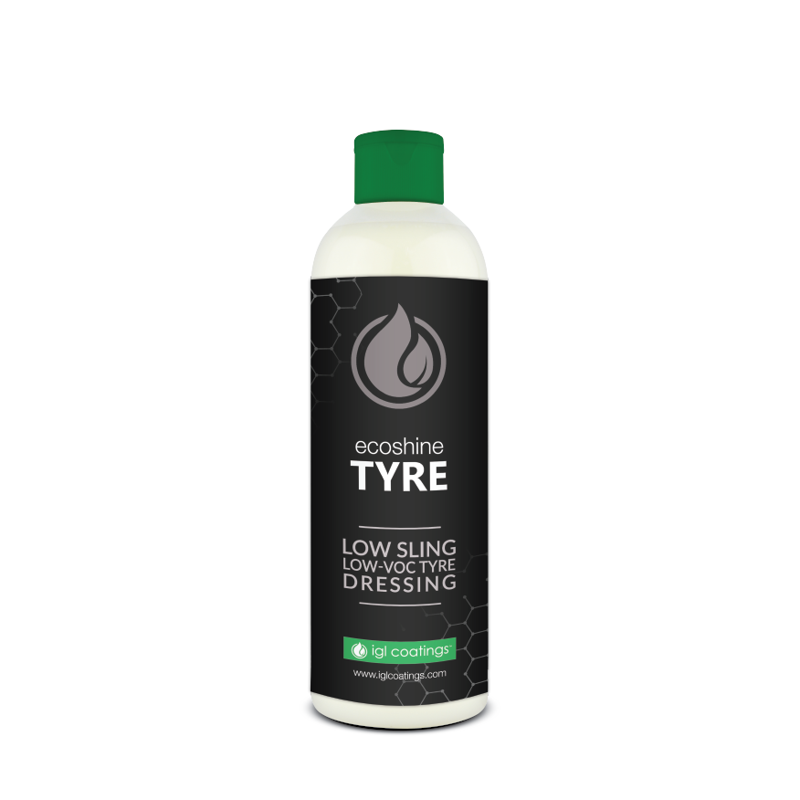 IGL Coatings Ecoshine Tyre 500 g bottle on a clean background