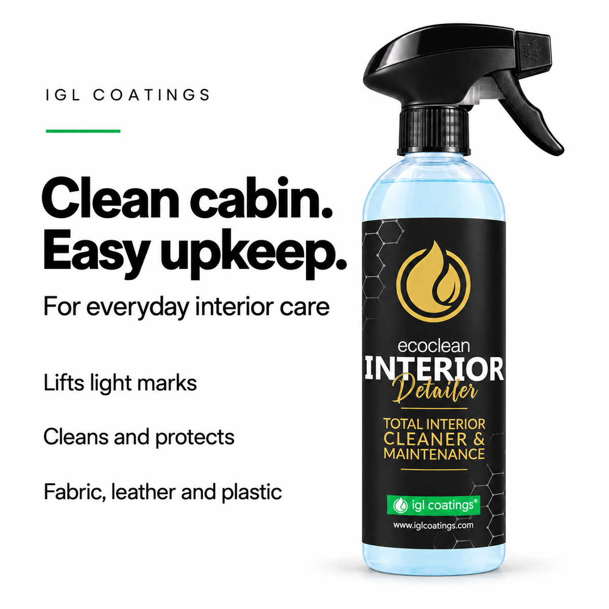 IGL Coatings interior detailer benefits and application guidance