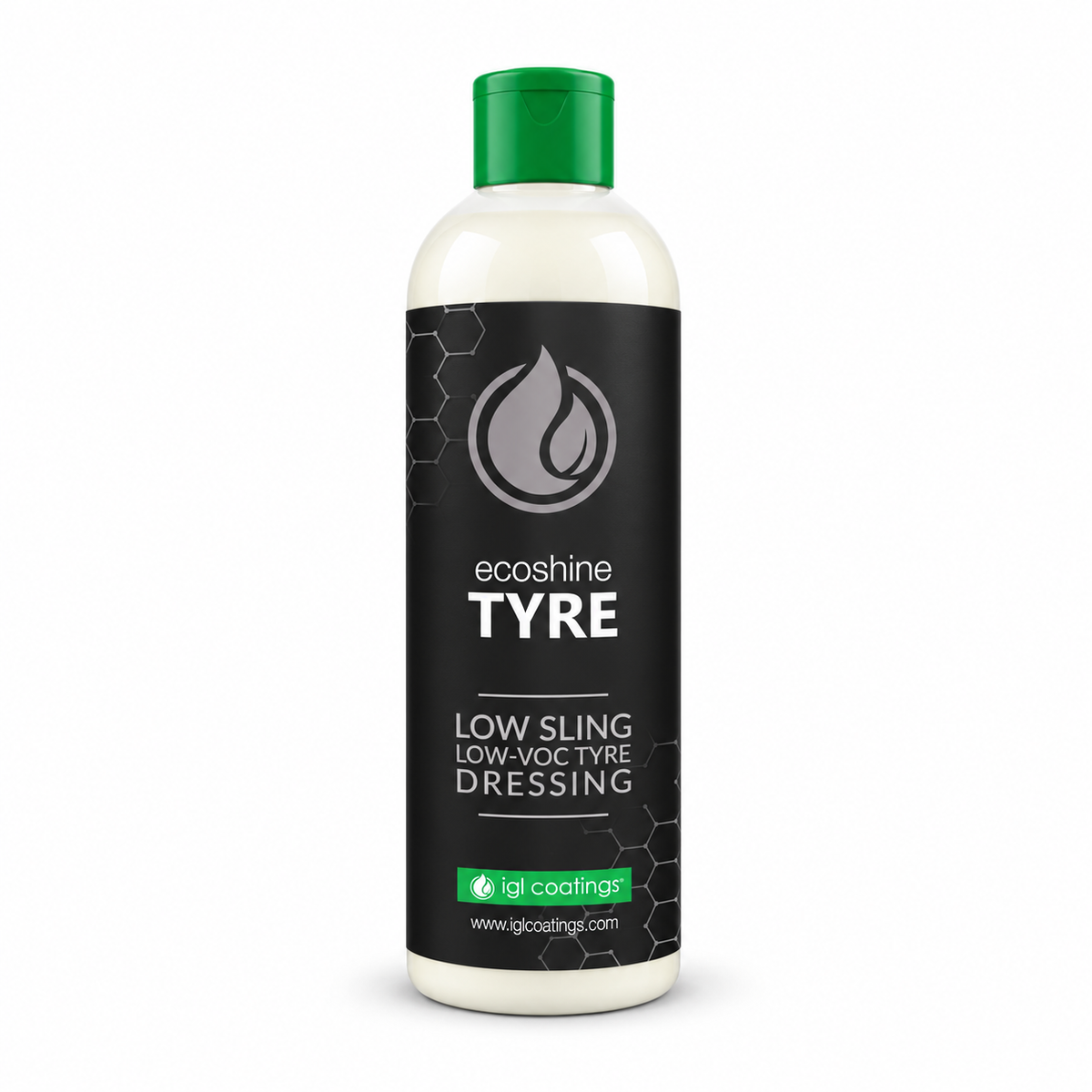 IGL Coatings tyre on a white studio background