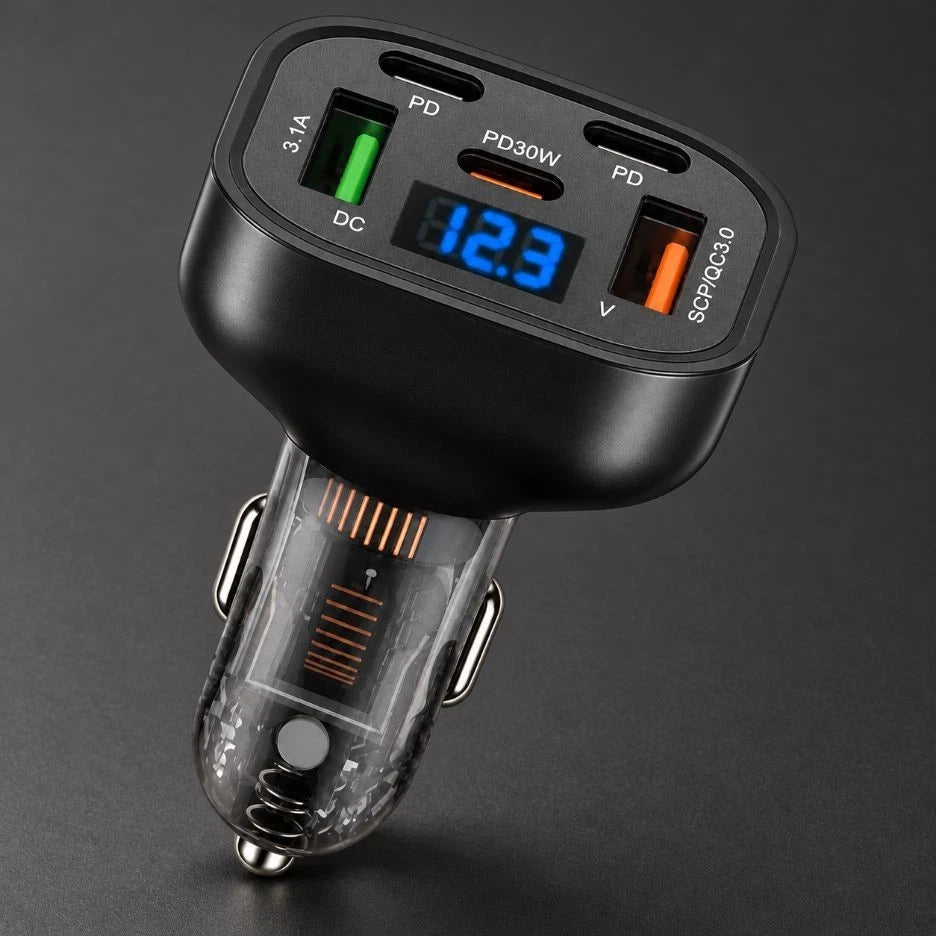 100W 5-Port Car Charger - product photo 4